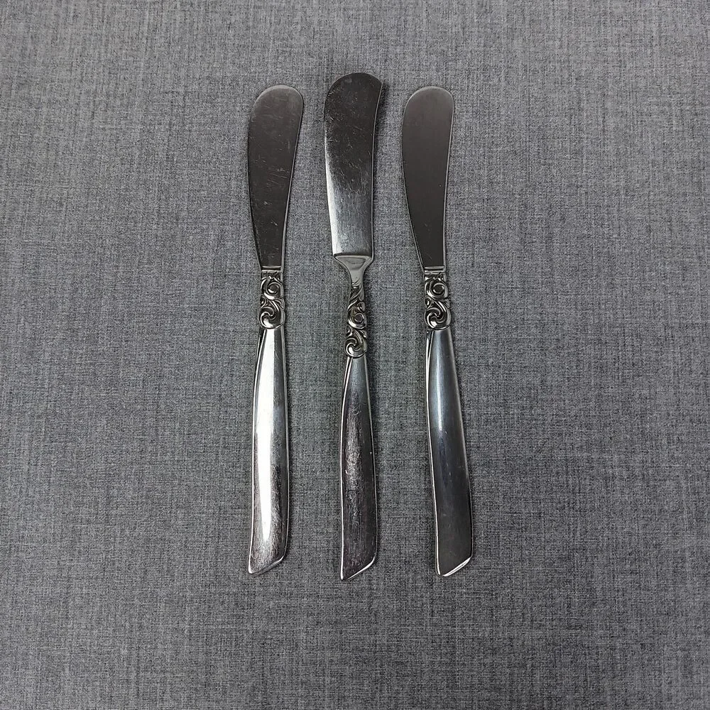 Community South Seas 3 Small Spreading Knifes Mid Century Modern Replacements
